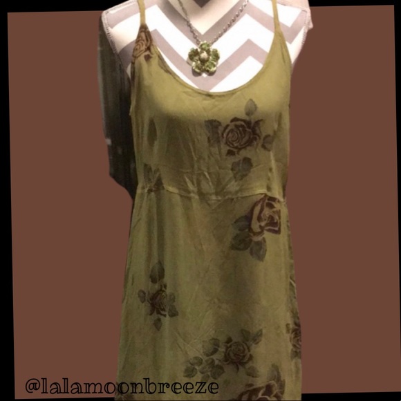 🌺 🎉!!!!Summer green floral dress - Picture 10 of 12